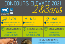 Concours Elevage - 1, 2 & 3 ans